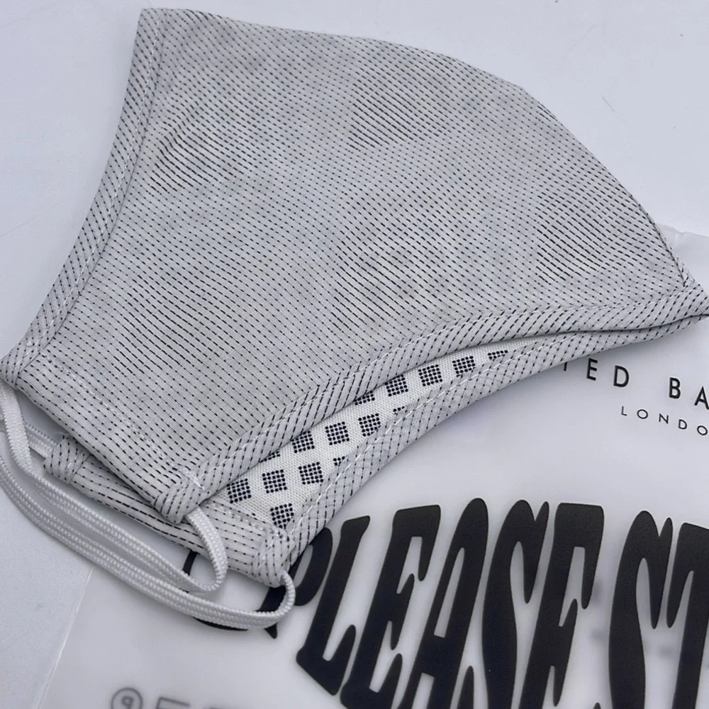 Gray Face Mask TED BAKER LONDON Reversible Reusable FACE MASK  NWT